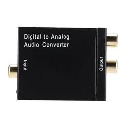 Ny digital till analog ljudomvandlare digital optisk koaxcoaxialtoslink till analog RCA L/R Audio Converter Adapter -förstärkare för digital till