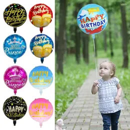 Decoração de festa 50pcs de 18 polegadas Balão de feliz aniversário redondo mais espesso do chá de bebê kit de filme de alumínio