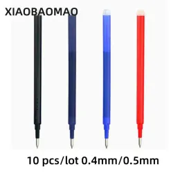 Pennor 10p Erasable Pen Penfyllning Pilot Erasable Frixion Gel Pen Roller Ball Pen Penfyllning 0,5 mm 0,4 mm BLSFR5 BLSFRP5 BLSFRP4 Svartblå