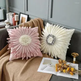 Cuscino Nordic Ins Floro fatto a mano Fiore fatte a mano girasole di girasole Chrysanthemum Decorazione di fascia alta