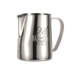 Elegant Swan Stainless Steel Coffee Pitcher Milk Frothing Cup 400ml/600ml Cream Maker Barista Craft Espresso Latte Art Jug 240410