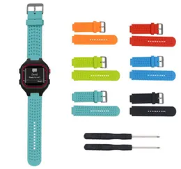 Sport Silicone Watch Lrist Band Strap لـ Garmin Forerunner 25 Watch Wrist Rubber Bands Replace1749032