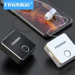 سماعات الأذن FineBlue F1 Pro Bluetooth 5.0 سماعة رأس كبل كبل قابلة للسحب سماعة الرأس اللاسلكية للموسيقى في حالة تأهب ميكروفون