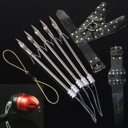 Acessórios toparchery Outdoor Fishing Sports Catapult Pulseira Guarda manual Balunto de borracha Reel Slingshot Set Setting Set