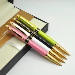 Pens MMS KAIGELU 361 Fountain Iridium Sign Pen Classic Style Golden Clip Colorful And Fashion Extra Fine Nib Writing Business Gift