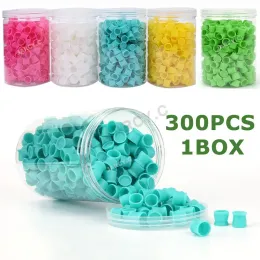 INKS 300pcs descartáveis Tattoo Copo de Tattoo Cup Silicone Silicow Tattoo Pigmment Solder Reciante Cap Acessório para Tattoo de Salão de Beleza