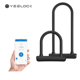 Controle Yeelock U Smart Lock Lock Bluetooth Porta Bloqueio deslizante Carro de moto Bike Padlock Window Senha de telefone impermeável App App Desbloqueio