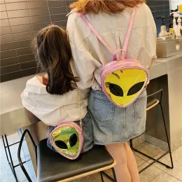 Borse Fashion Children Pvc Small Crossbody Bags Alien Laser Transparent Girl Bag Borse Baby Coin Borsa Accessori