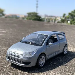 CARS 1/32 Citroen C4 Alloy Car Modelo 13.5cm Metal Diecast Door Open Criança Toy infantil