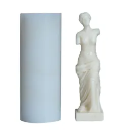 機器アートボディキャンドルクリスタルエポキシ樹脂カビ香料人間の形をした金星の女神ワックスプラスター鋳造シリコンカビdiyクラフトx4ya