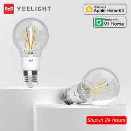 제어 Yeelight Smart LED 필라멘트 전구 E27 220V 6W 2700K WiFi 레트로 빈티지 따뜻한 LED 램프 데코 스마트 제어 작업 HomeKit Mi Home과 함께합니다.
