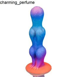 Fantezi Dragon Dildo Knot Canavar Dildo Güçlü Varma Kupası Gerçekçi Dildo G-Spot Sexbig Anal Glow Dark Seks Oyuncaklar