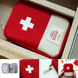 Сумки портативные мешки с лекарственной средой Mini Mini First Aid Medicine Medicine Emergency Kits Organizer Организатор для хранения таблеток для домашнего обихода.