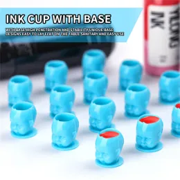 INKS 200pcs Tattoo Ink Cups com copos de boneca de boneca de base