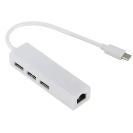 2024 Nuovo tipo C a RJ45 USB2.0 Scheda di rete con hub Typec 100m di rete di rete USB-C al supporto dell'adattatore hub Win XP / 7/8 / OS X NewType C