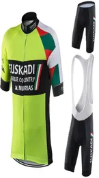 Cicling Jersey Set Euskadi Team 2021 Men039S Murias Abbigliamento estivo Shorts Shorts Bike Shirt Mtb Cicliste Velo Racin1570683