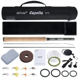 Accessori Goture Fly Fishing Rod Combo Tenkara 12ft Classica Classica portatile Ultralight IM8 Fibra di carbonio Trota Pod Line