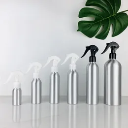 1 st 30-500 ml aluminium flaska tomma sprayflaskor pumpsprutning fin dim spray på återfyllningsbara flaskor vatten spray flask sprinkler