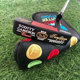 Golf Club Special Newport 2 Balck Human Skeleton Golf Putter Special Newport2 Lucky Four-Leaf Clover Golf Clubs مع Logo 332 3196