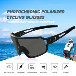 Acessórios Ultralight Photochromic Cycling Sunglasses Homens Mulheres UV400 Glass de pesca polarizadas de bicicleta de bicicleta Acessórios para óculos de bicicleta
