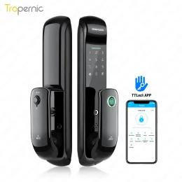 Controlla la nuova serratura della porta intelligente con l'app TTLOCK WiFi Biometrica Fingerprint Biometrica Fechadura Eletronica Home Office Airbnb Intelligent Digital Lock