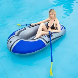 Accessories Thickening PVC Inflatable Boat Kayak Canoe Pump Drifting Fishing Rowing Air Boat Fishing Boat Kayak 150cm(oars not included)