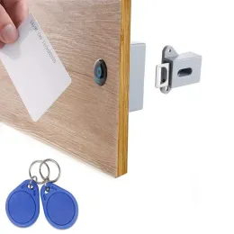 التحكم في T3 غير مرئي RFID فتحة مجانية ذكية IC Card Card Cabinet Lock Electronic Drawer Locker Wardrobe Shoed Shoed Draint Door Lock