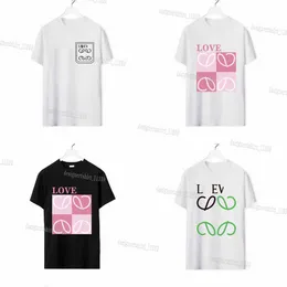 camiseta loewve tsshirt leowe masculina camiseta loe shorts manga homens camisetas casuais camisetas 3d letter designer de rua algodão nós roupas camisetas de luxo tops