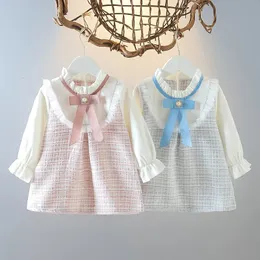 Lawadka 6m-3t abiti autunnali primaverili per ragazze abbigliamento da bambina vintage vestiti di moda per nati abiti da bambino principessa 240511