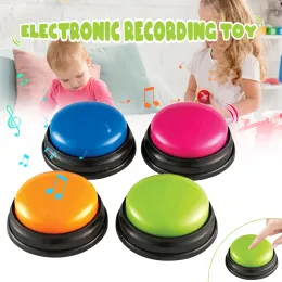 Equipment Recordable Talking Button Easy Carry Voice Recording Sound Button for Kids Pet Dog Interactive Toy Answering Buttons Dog Toys