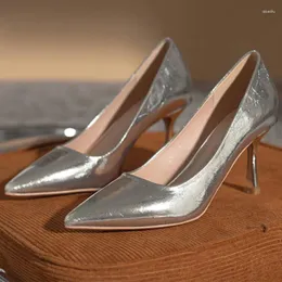 تصميم العلامة التجارية غير الرسمية للعلامة التجارية أنيقة امرأة كعب الغلاف الحزب الترفيه Zapatos Mujer أزياء مدببة إصبع القدم الكعب رفيع chaussures femme