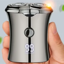 Rakare Pocket Portable Electric Shaver Mini USB Shaver Beard Trimmer rakmaskin Vattentät Våt torr rakapparat lågt brus