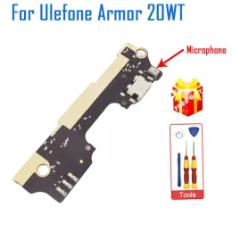 새로운 원래 Ulefone Armor 20wt USB 보드 기본 충전 플러그 포트 보드 Ulefone Armor 20wt 스마트 폰을위한 마이크가있는 포트 보드