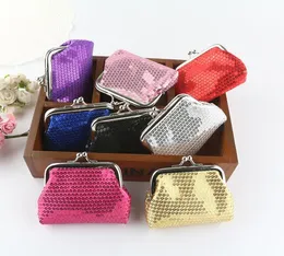 New Fashion Womens Mini Coin Wallet Kids Kids Change Pailletten Pailletten Candycolored Shiny Coin Geldbeutel Geschenk K60563309897