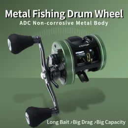 Accessoires Ruke Fishing Rollen Guss Drum Wheel Max Drag 16 kg Köder Gussrolle 7+1BB Aluminiumlegierung Griff mit Eva Knob Suisea Freshwater f