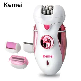 Clippers Kemei 4 in 1 Epilatore per capelli ricaricabili donne rasoi femminile Capelli elettrici Ra