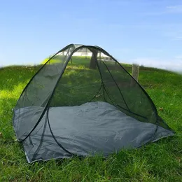 Zelte und Schutzhütten 3Persons up schnell offener Innenmücken Net Zelt Outdoor Camping Sommermeditation Fisch werfen Mesh Pergola atmungsaktiv