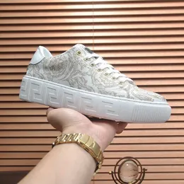 Seashell Barocco Greca Spor Ayakkabı Tasarımcı Erkek Ayakkabı Düşük Top Sabit Sneaker Lüks Marka Sıradan Ayakkabı Moda Açık Runner Trainer