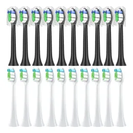 Heads 10sts ersättningsborstehuvuden för Philips HX6064 HX6930 HX6730 Sonic Electric Toothbrush Vacuum Soft Dupont Bristle Nozles