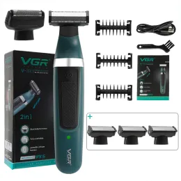 Clippers 2 in1 viso+corpo rasoio elettrico per uomini kit di toelettatura kit di barba trimmer ricaricabile rasoio a secco a secco bagnato rasoi