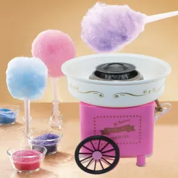 Macher Retro -Kutsche Cotton Candy Machine Mode Mini Candy Floss Maker Haus verwenden Arbeitsplatten elektrische Nostalgie Trolley