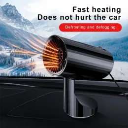 Secadores aquecedores elétricos aquecedor de carros baixo Nois portátil Aquecimento automático Ventilador 360 ° CARRO ROTÁRIO Ventilador de pára -brisa interior Defrogger Defogger Aquecimento rápido