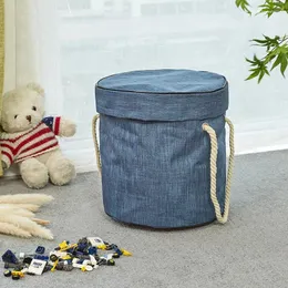 Storage Bags Oxford Cloth Building Block Bag Large-Capacity Two-In-One Toy Pad Outdoor Baby Bucket