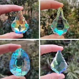 Bahçe Süslemeleri 50mm AB Renk Asma Kolye Kristal Prism Suncatcher Avize Parçaları Gökkuşağı Maker Pencere Ev Düğün Diya Dekor