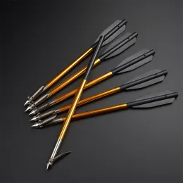 Acessórios 6/12/18/24pcs Darts de pesca Alluminum Alluminum Fletshing Arrows Slingshot Catapult Ferramentas de pesca Acessórias de pesca com arco e flecha