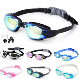 PRO professionista per adulti Anti Fog UV PC LENS UOMINI DONNE SWIMING GOGGLES INIDORABILE SULLO DI SILICONE SILICO SWACI ECCILE 240409