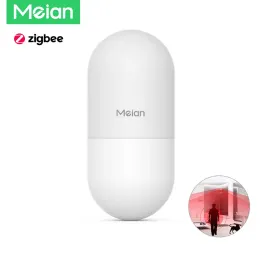 Control Meian Tuya Zigbee Human Motion Sensor Smart Home PIR Motion Sensor Detector Alarm Security Smart Life Works With ZigBee Gateway