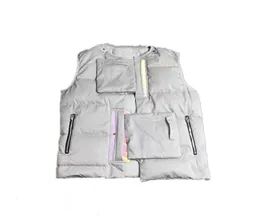 Giubbotto addensato in autunno e inverno marca di moda riscaldante stretto bianco tasca esterno termico thermal 77760901