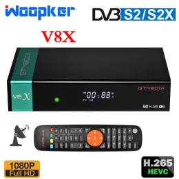 Receptores GTmedia V8X Nova DVB S2 S2X Builtin WiFi Support AVS+ H.265 Receptor de TV por satélite HD 1080p