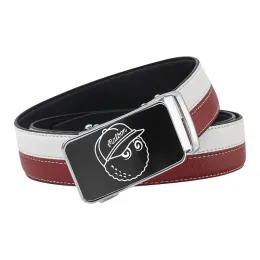 Fotografia Cinturão masculina Belt Belt Belt Automático Colorblock de alta qualidade Lenga de cinto casual Corte auto -corte Frete grátis